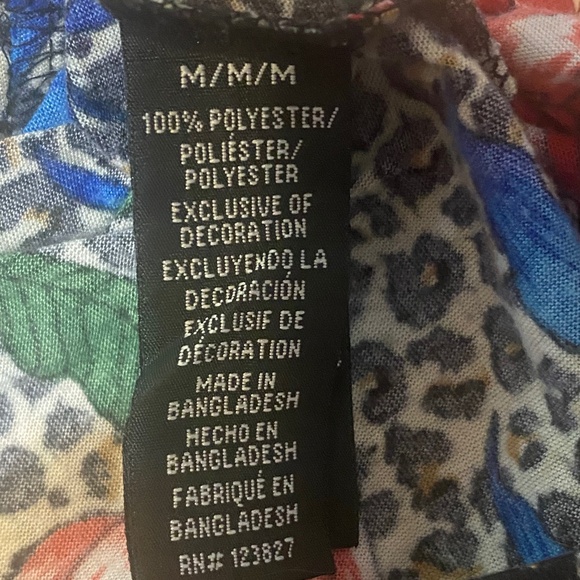 Fresh Prints of Bél-Air floral leopard print tshirt. Sz M - Picture 15 of 15